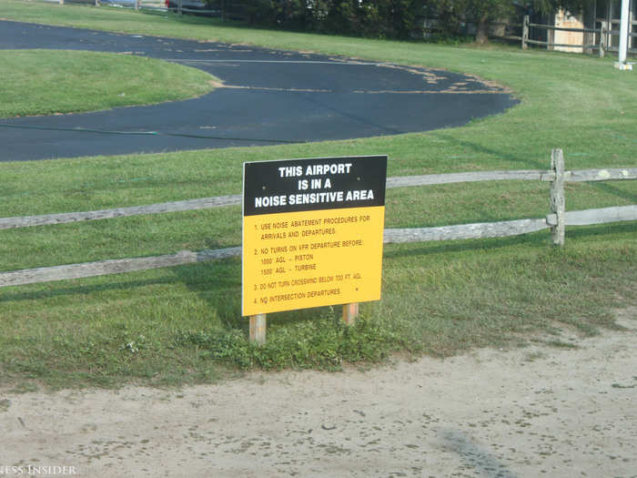 Once we landed in East Hampton, we noticed a sign reminding patrons of the area