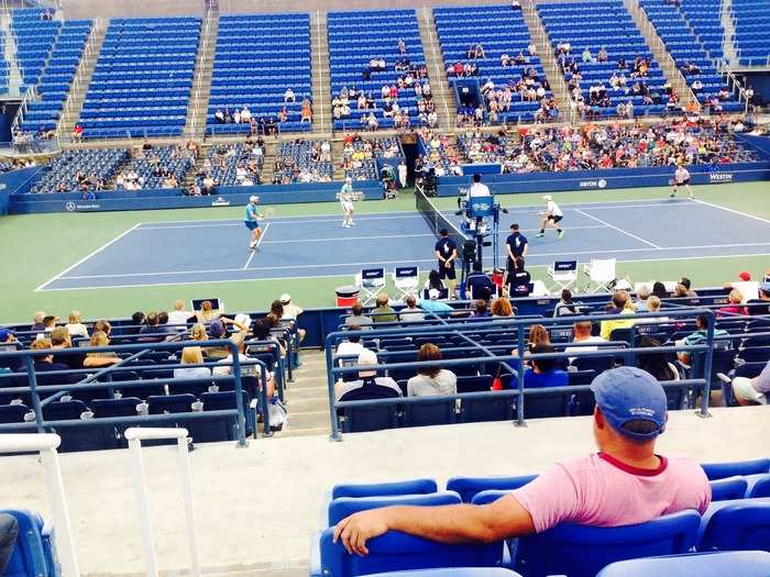 I ventured over to Louis Armstrong Stadium, where Murray and Peers were battling against the American team Sam Querrey and Steve Johnson, who upset the top-seeded Bryan Brothers in the first round.