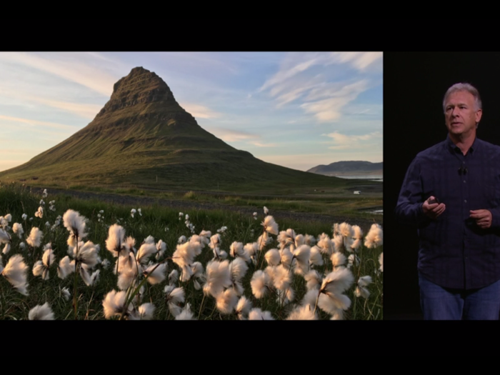 Apple gave photographers the new iPhone 6S to capture images from around the world and show off the new photo quality. In this mountain photo, you can see a rich sky with virtually zero visible noise.