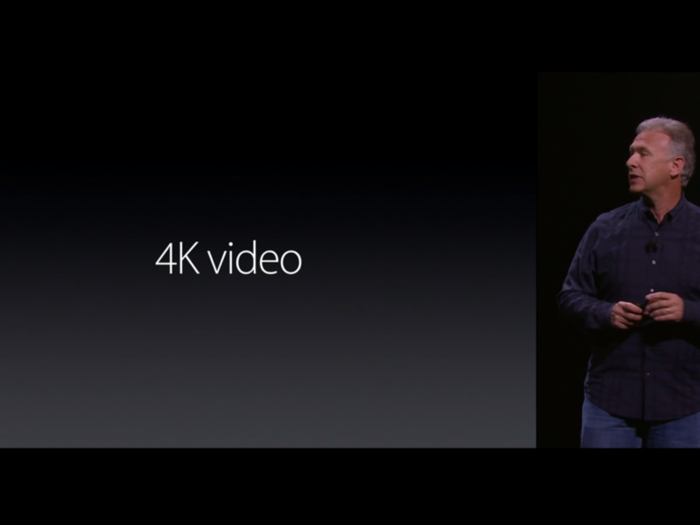 These new 12-megapixel cameras are also capable of capturing 4K videos, which is a first for any iPhone.