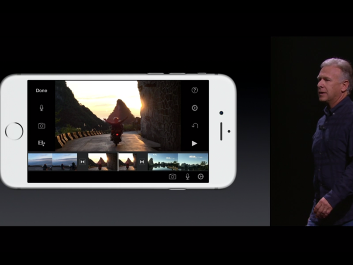 And you can edit those 4K videos right on your iPhone, using Apple