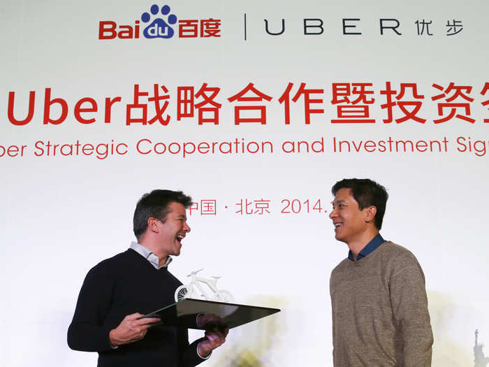 December 2014: Uber raises $600 million from Chinese search powerhouse Baidu. Baidu’s mobile search and maps apps begin to integrate with Uber, and it seems that Uber is gearing up for a fight with other prominent Chinese tech companies.