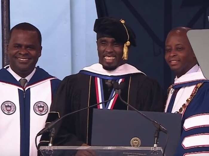 P. Diddy received an honorary doctorate from the college he dropped out of.