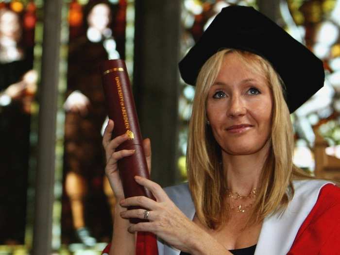 J.K. Rowling has earned honorary doctorates on two continents.