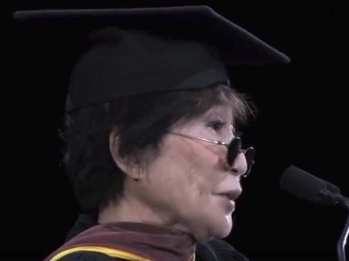 Yoko Ono has three honorary doctorates for her activism.