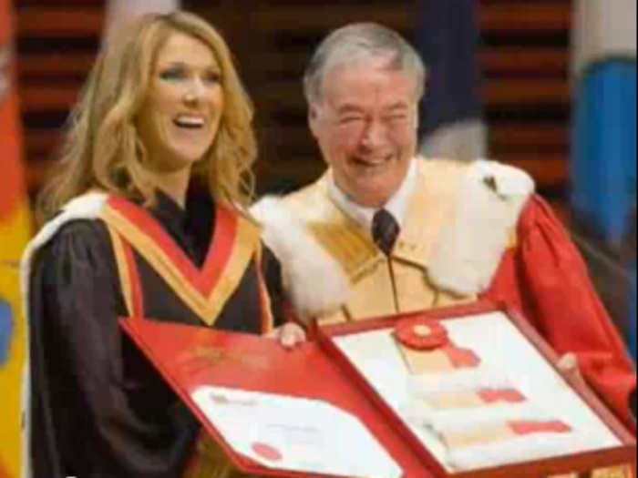 Celine Dion was honored in Canada for her musical accomplishments.