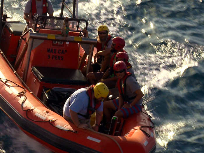 But the trip had to be cut short so the crew could rescue monk seal researchers who were in the path of Tropical Storm Kilo, which was forecasted to turn into a hurricane. The Okeanos Explorer was the closest ship nearby, even though it was a full day