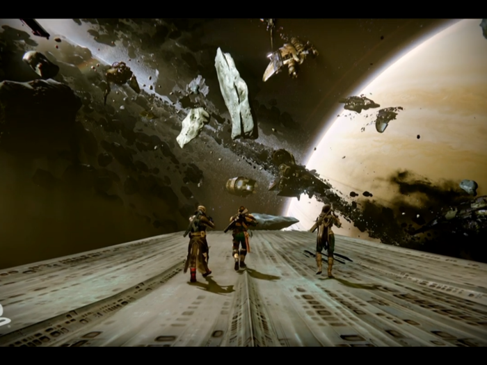 The biggest new area in "Destiny" is the Dreadnaught, Oryx