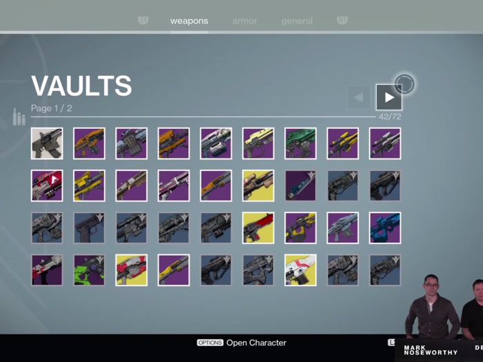 All of these game modes will give you lots of new gear and armor. Thankfully, your vault space in "Destiny" has doubled from last year.