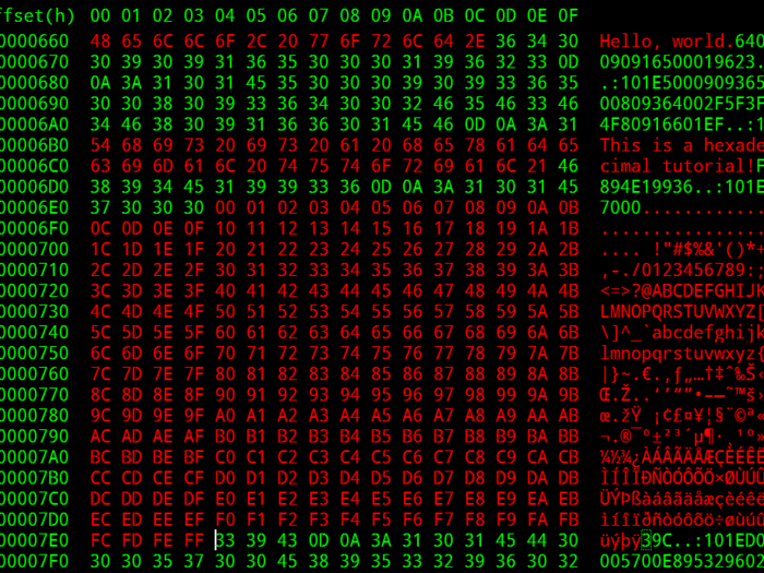 FEAT #10: So Watney comes up with a special code (based on the hexadecimal system) to speed up communication with NASA.