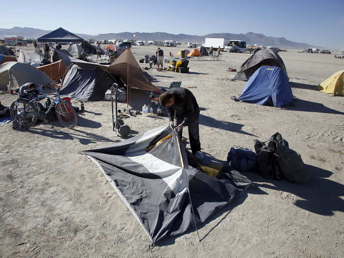 Camps are where people stay during the week-long festival. They can be home to anywhere from 2 people to hundreds of people.