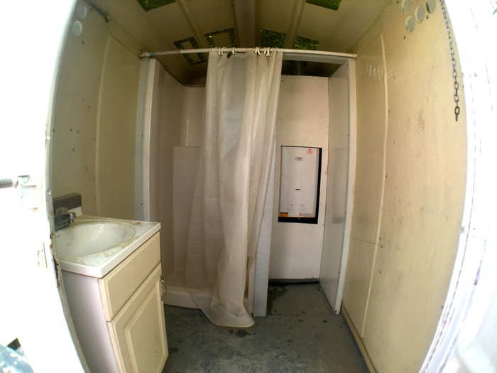 This is what the inside of a portable shower looks like, which is nice compared to the makeshift sun showers of most camps. Toilets are usually communal porta potties, or inside personal RVs.