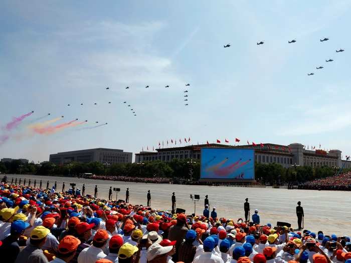 To get ready for the big parade, Chinese officials reduced the operations at thousands of factories and construction sites — even shutting some down — in Beijing and its surrounding provinces a couple of weeks in advance.