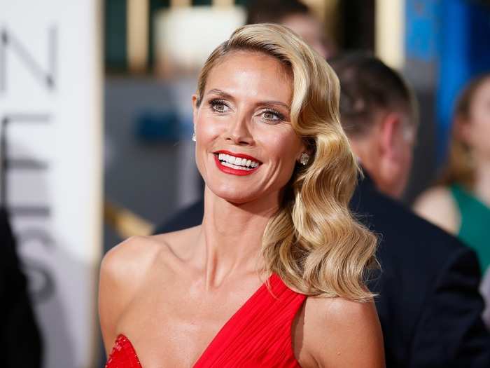 Which part of Heidi Klum was insured after she became Braun