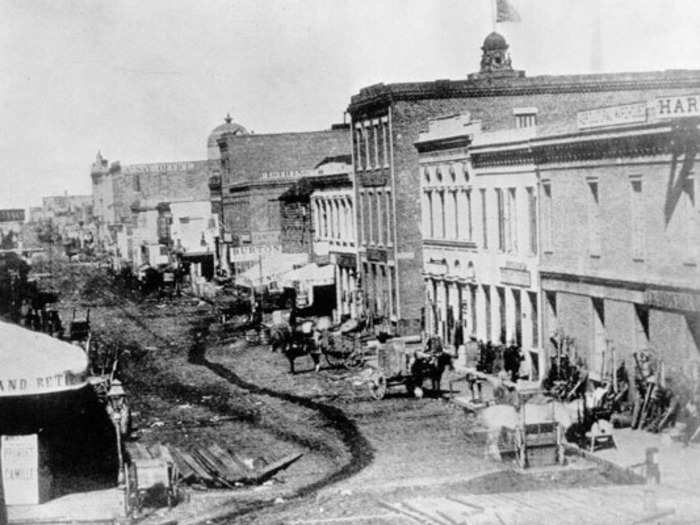 California Street Looking East From Montgomery, 1865