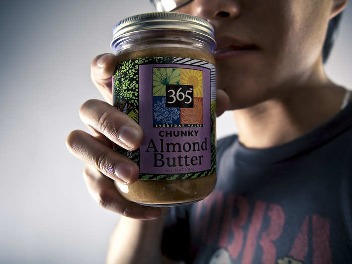 6. Almond butter. This peanut butter alternative costs a whopping $9.99 at ShopRite, which is $3 more expensive than the same size jar at Whole Foods.