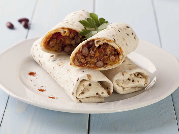 11. Natural frozen burritos. "This freezer staple comes in meaty, veggie, and vegan versions at both stores, but Whole Foods offers slightly cheaper products from its 365 Everyday Value line, starting at $1.69 for each 6-ounce burrito. ShopRite