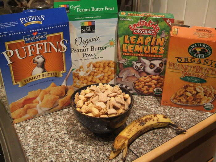 23. Organic breakfast cereals. "From flakes and loops to puffs and squares, the 365 Everyday Value line of 12.25-ounce organic breakfast cereals starts at $2.99," Lampert writes. "The pricier name brand organic cereals at ShopRite start at $3.49."