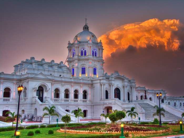 Often referred to as Agartala’s centrepiece, the Ujjayanta Palace was built in 1901 by the 182nd maharaja of Tripura, a state in northeastern India. The only part of the palace that