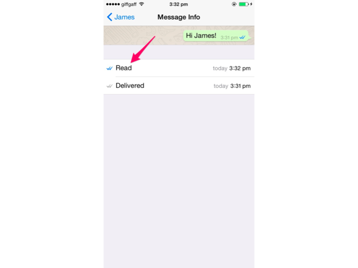 See when someone has read your message.