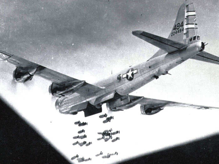 At the time, it was the heaviest production plane in the world, weighing in at 105,000 pounds with an optional 20,000 pounds of bombs.