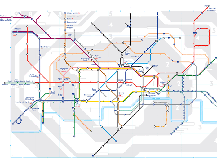 Not every tube map ever created is still running. There are dozens of discontinued "ghost stations" around London.
