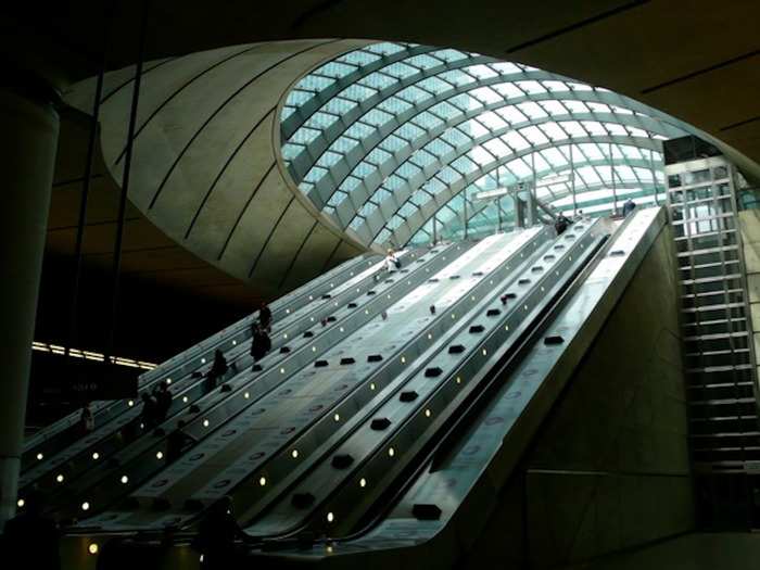 Canary Wharf is cavernous, ferrying more than 50 million city workers to and from work every year.