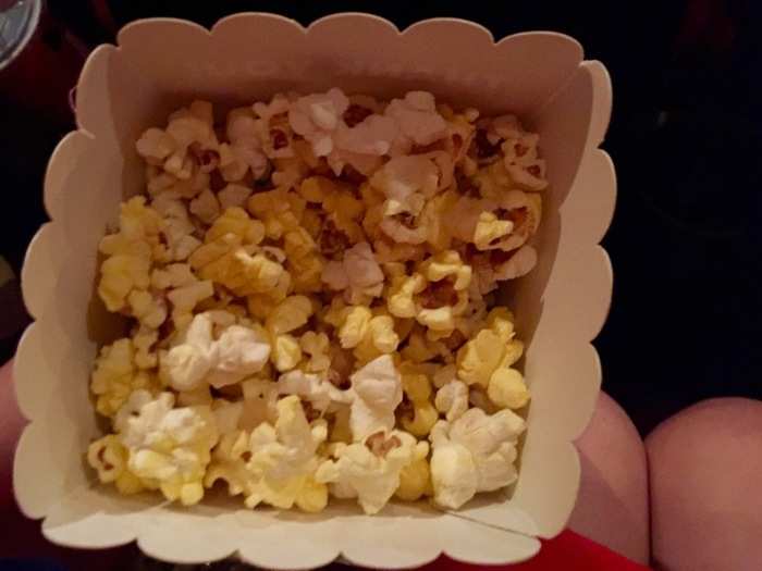 With popcorn in hand, I was ready.