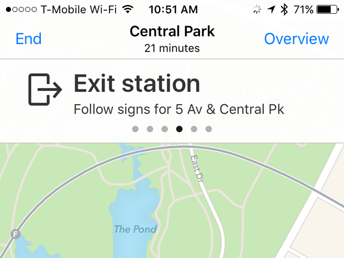 Maps will tell you where to exit your stop, which is super helpful if you