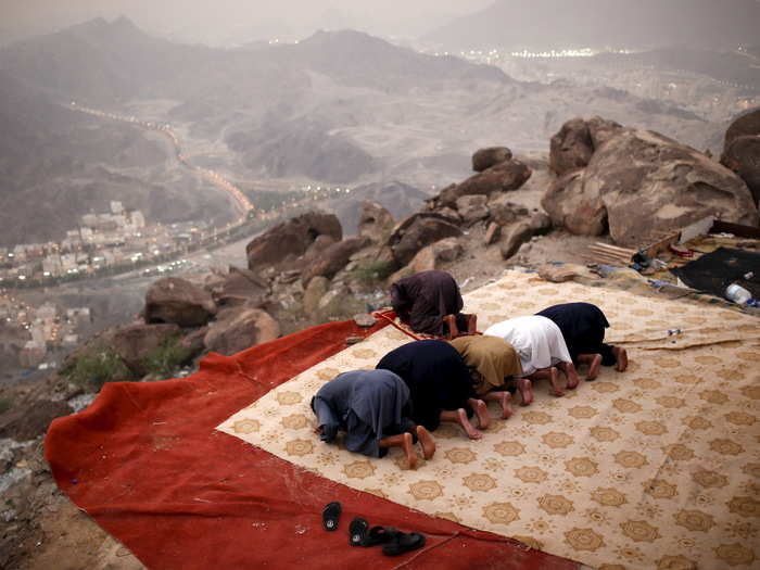 The climax of the five-day hajj pilgrimage takes place in the Arafat valley, where the Prophet Muhammed allegedly delivered his final sermon roughly 1,400 years ago after leading his followers on the hajj.