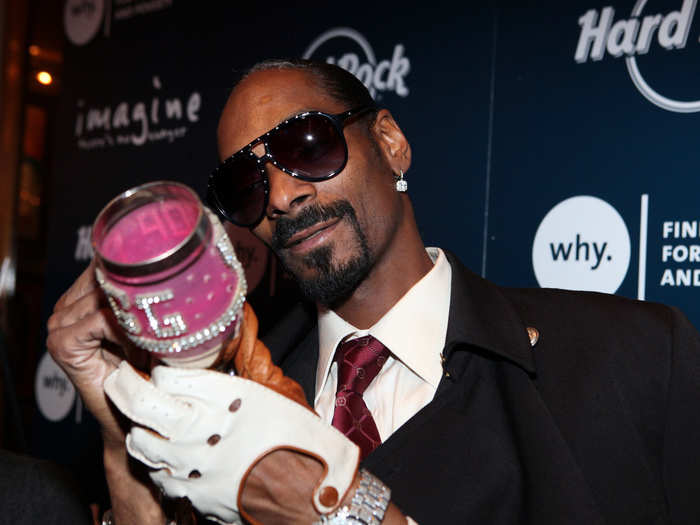 Rap legend Snoop Dogg sits at No. 15. Even though he hasn