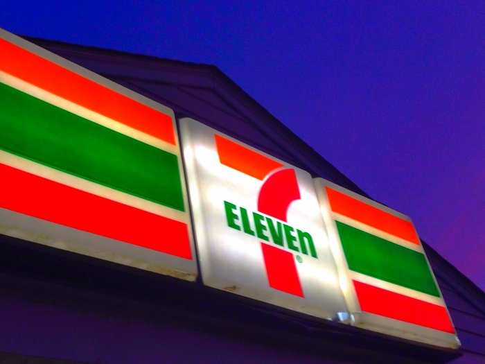 A: OK, this was an easy one. When 7-Eleven opened its first store in 1946, the name referenced its opening times. Now, the majority of 7-Eleven stores are open 24 hours a day.