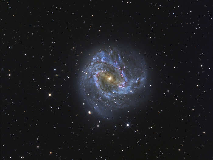 The Constellation Hydra (M83) is hardly visible to the eye from northern latitudes. Sometimes, to get the right exposure, it can take Rhemann