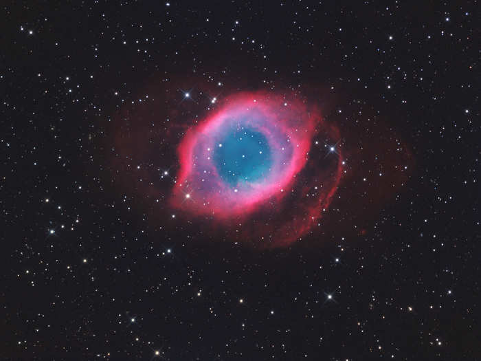 He snapped this shot of Constellation Aquarius (NGC7293), which has been nicknamed the "Eye of God."