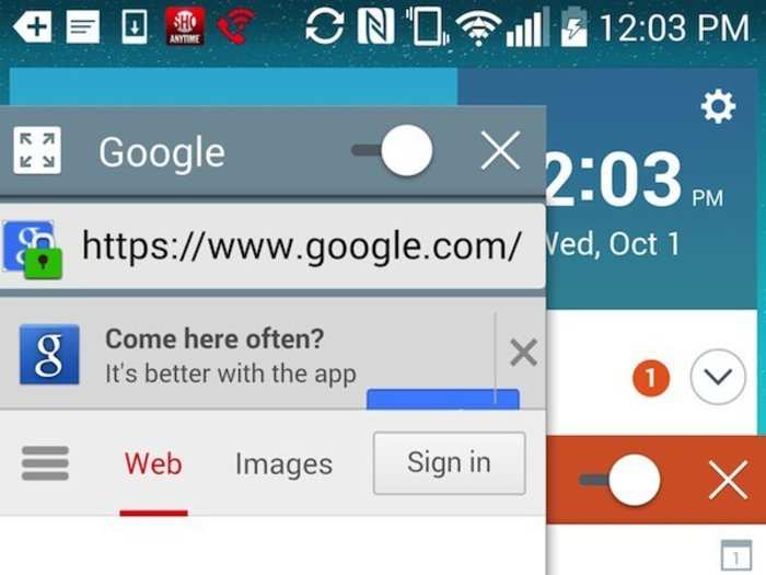 On quite a few Android phones, you can open and see multiple apps at once.