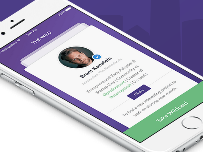 Swipe your way to a new work connection with Wildcard