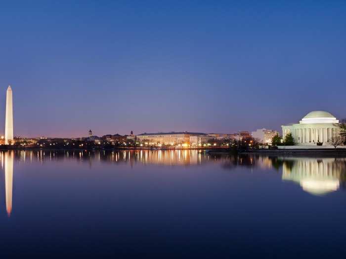 The monuments at Washington, DC