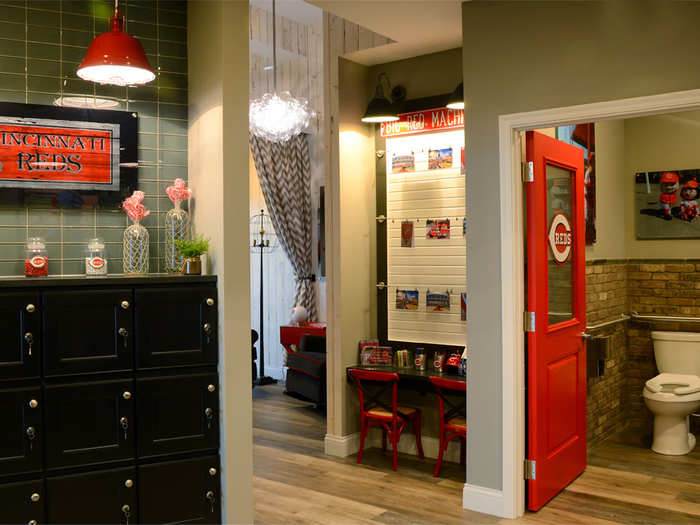 CINCINNATI, OH: The Cincinnati Reds, in partnership with Pampers and Fischer Homes, designed this nursing suite at the Great American Ball Park.