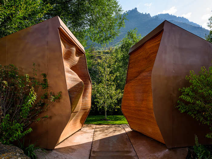 MINTURN, CO: The town of Minturn turned its bathrooms into works of art. Created using 3-D technology, the structures nod the town