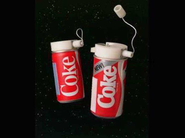 In 1985, Coca-Cola became the first soft drink to ever go to space. Astronauts tested the Coca-Cola Space Can aboard the Space Shuttle Challenger. Here