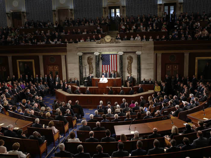 Pope Francis delivered a powerful speech during a joint meeting of the US Congress Thursday.