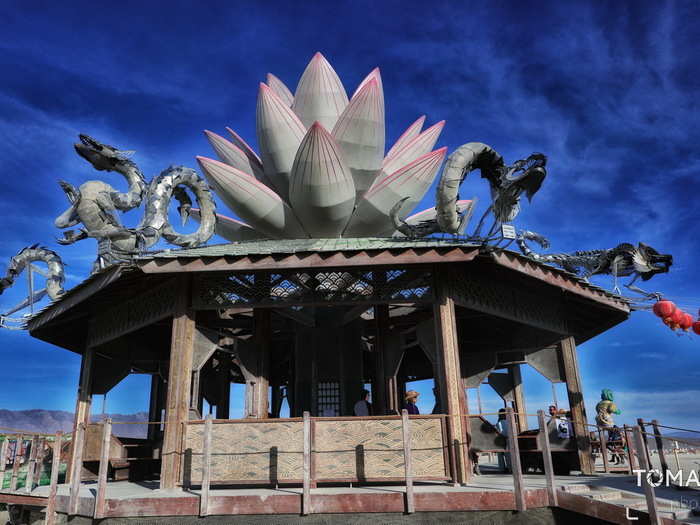 This Taiwanese installation is called "Mazu Goddess of the Empty Sea."