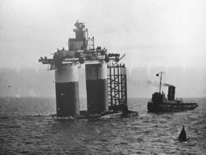 Here is HM Fort Roughs (now Sealand) being towed into place in 1942. The installation didn