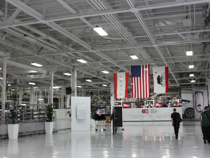 Eventually, we make our way inside the massive production facility. It occupies 5.3 million sq. ft. of manufacturing space.