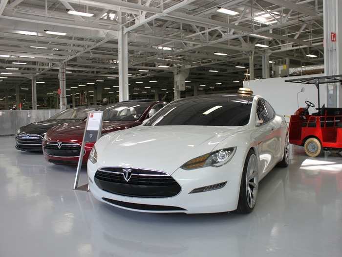 ... the first mockups of the Model S.