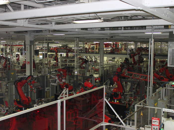 The Tesla Factory is comprised of two main production lines. Currently, Line One is dedicated to the Model S, while Line Two is responsible for the Model X.