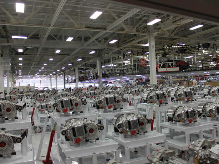 A sea of electric motors.