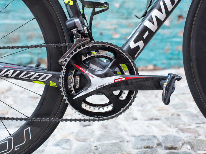 The crankset is an FSA K-Force Light (172.5mm, 53/39T).