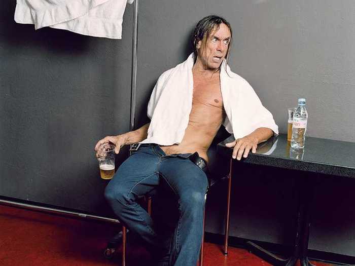 Iggy Pop uses an old Rugby flip phone because it