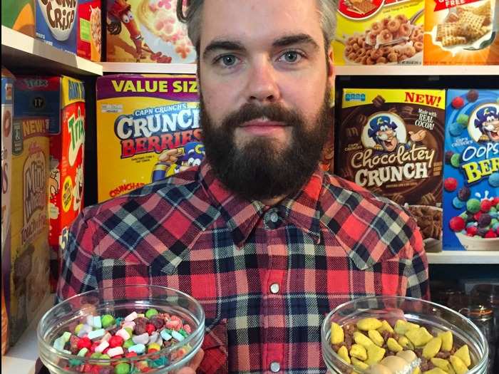 A small bowl of cereal (30g) costs £2.50 and a large one (50g) £3.50 — toppings are an extra 20p but milk is included.